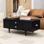 Table basse moderne avec tiroirs, tablettes cachées-2140790895