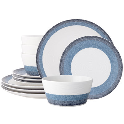 Service de table 12 pièces, service pour 4 Noritake Colorscapes Layers Coupe