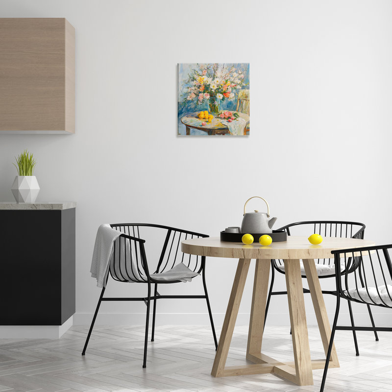 Citrus Breakfast Table Setting Canvas, design by Creative Studio, 17" H x 17" W