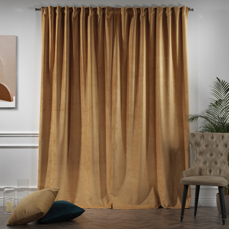 Decorative Double Panel in Matt, Extra Wide X Extra Long, L 52 po x L 108 po, 50 Dijon