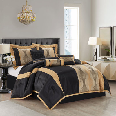 Ensemble d'édredon en microfibre 7 pièces Kath
