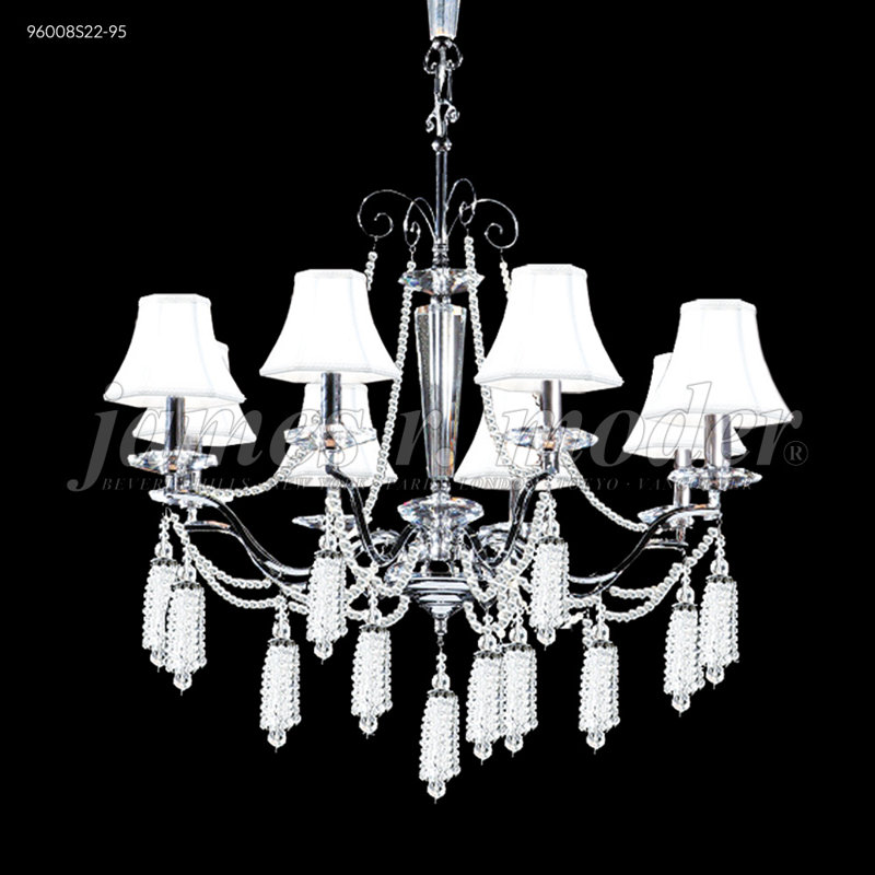 Lustre 8 lumières Tassel Collection, Noir, Transparent, Impérial