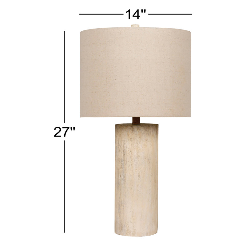 Lampe de table blanche 27 po Dalton