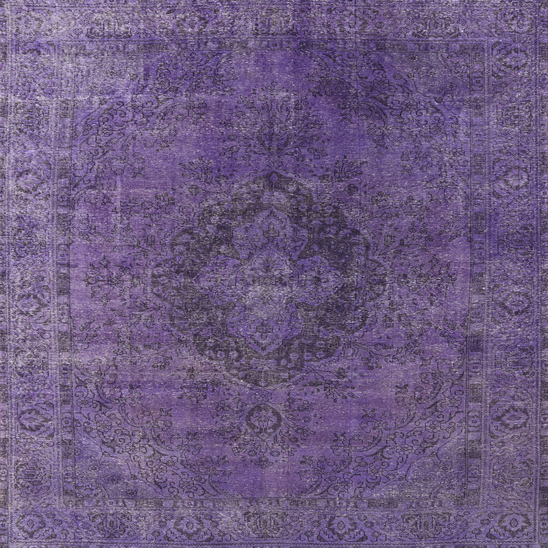 Tapis oriental mauve, Carré 4 pi