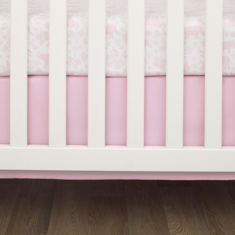Ensemble de literie pour lit de bébé 3 pièces Sweet Floral Elephants