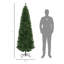  Grand sapin de Noël artificiel non éclairé avec branches réalistes et base en acier-1538983457