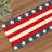 Consuella Patriotic American Flag Table Runner Handmade Beaded Dining Table Runner for Christmas Decor-1899623452