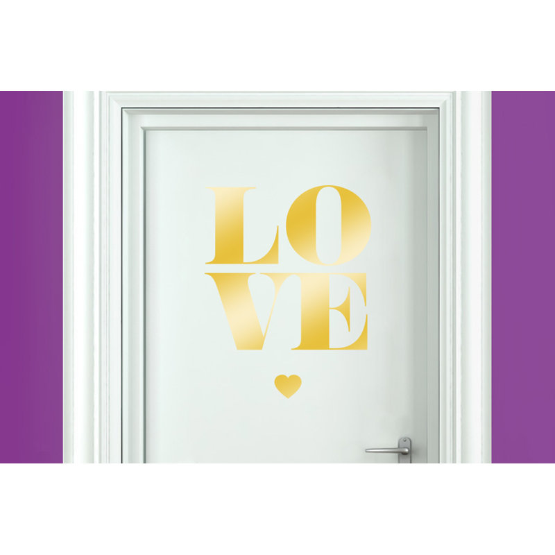 Wall Decal, Shiny Gold