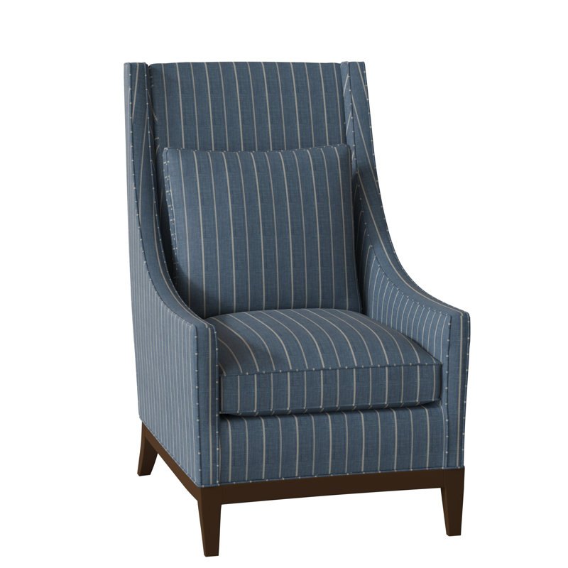Eastside Wingback Chair, Burnished Brown, Frontier Charcoal