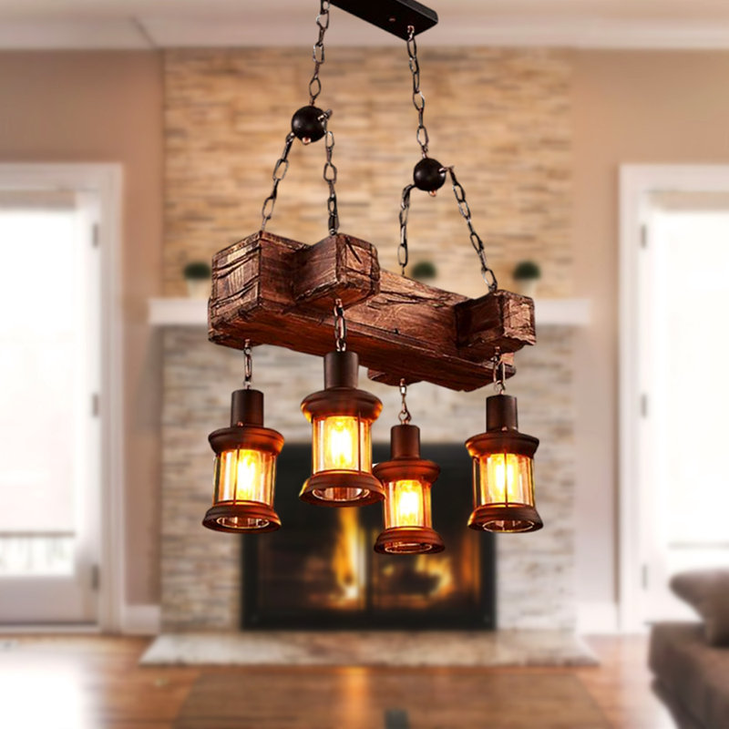 Lustre traditionnel à 4 lumières DEL Kerrie