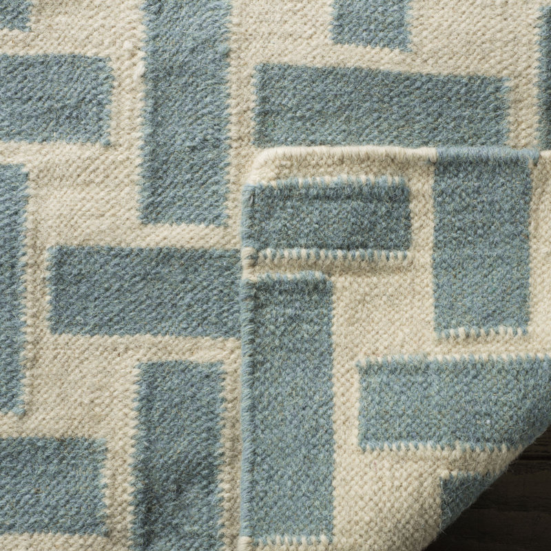 Mars Geometric Wool Hand Woven Area Rug, Rectangle 122 x 183 cm