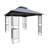 10X10 Gazebo With Water- Top And Detachable Insect Protection - Gray --158877529