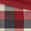Ensemble d'édredon 7 pièces à chevrons rouge