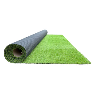 Artificial Grass Turf Roll with Drainage Holes, Pile Height – Indoor & Outdoor Use