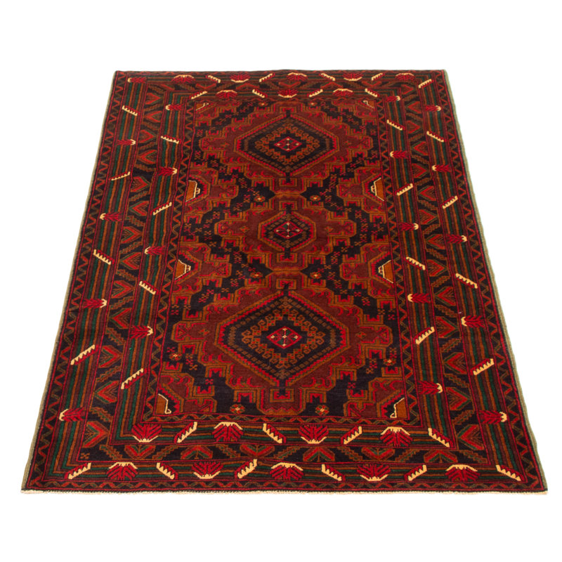 Teimani Red Rug 3'11" x 6'7"