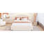 Lit plateforme tapissier avec tiroir Teddy