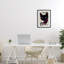 Affiche Cocktail Le Chat, reproduction sous verre, conception par Annabelle Hall-268916761-268916760