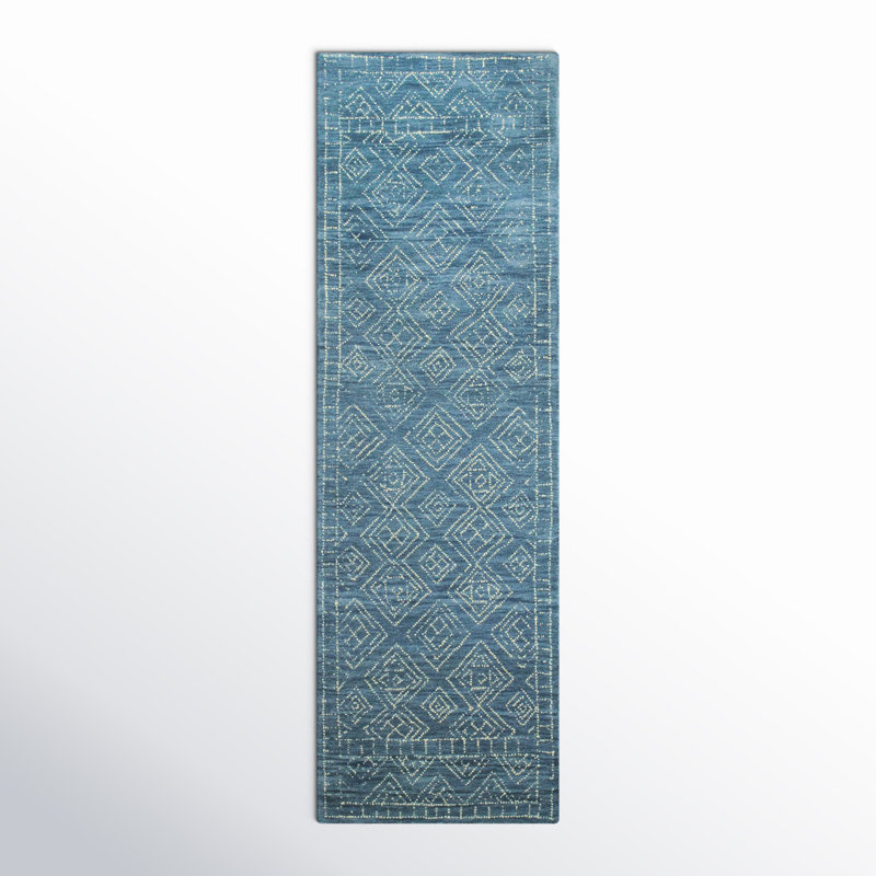 Kory Wool Geometric Indoor Rug, Runner 2'6" x 8'