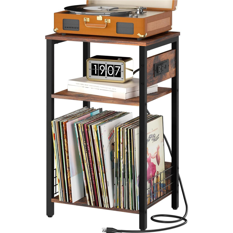 Tablettes multimédia H 26,14 po, Brun rétro