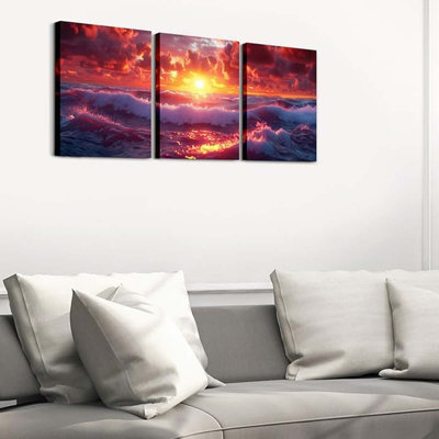3 Piece Wrapped Canvas Print