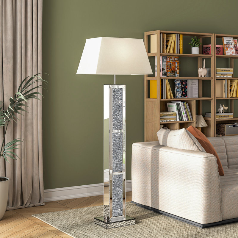 Lampe sur pied haute en diamant Crassé