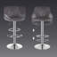 Dequawn Swivel Upholstered Adjustable Height Counter Stool with Metal Frame-1407296229