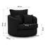 Ted Armchair Swivel Barrel Soft Chair in Cord Fabric-1735195149