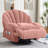 Wide Modern Style Accent Swivel And Rocker Recliner Chair-670688169-648765892