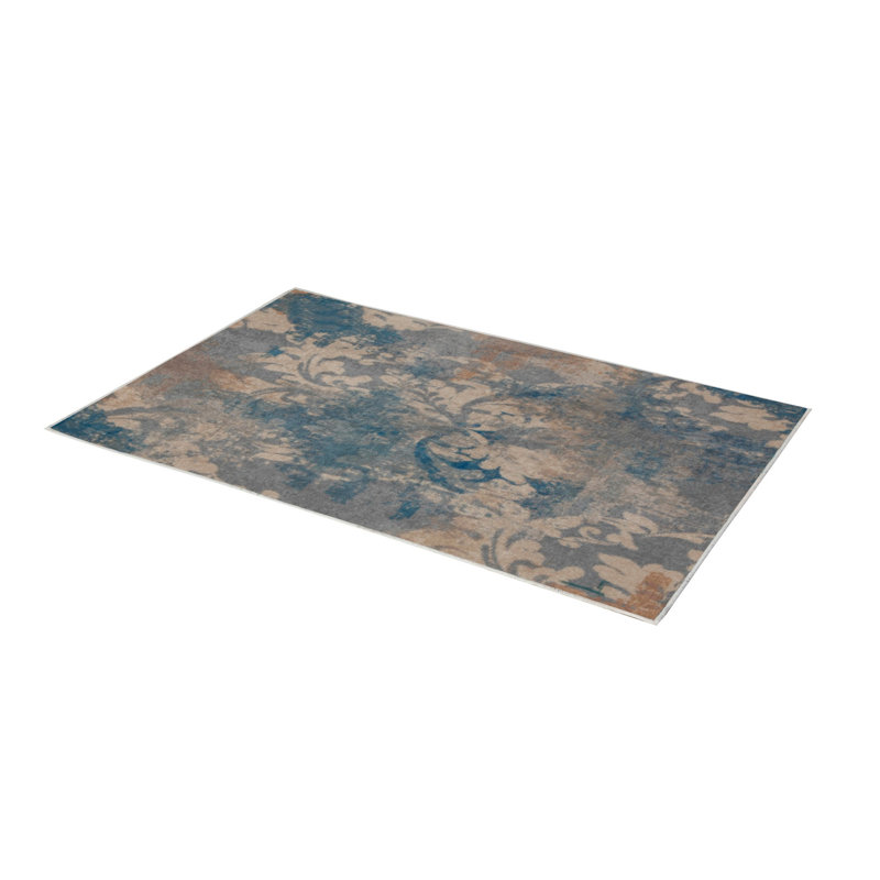 Stylish Woven Carpet (4 x 6 ft), 100% Polyester, 0.4 in Pile Height | Antibacterial, Non-Slip Underside | Machine Washable, 3D Digital Printing | Perfect for Living Room, Bedroom, and Home Decor