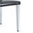 Table And Chair Set.71 * 35.4 Inch Rectangular Dining Table.Tempered Glass Tabletop,Silver 7-Shaped Metal Table Legs.Paried With PU Dining Chairs, Silver Metal Legs.Simple And Versatile.-2123350339-2123350338-2123350348