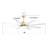 66 Inch Low Profile ABS Ceiling Fan With Dimmable Lights And Smart Remote Control 6 Speed Reversible Noiseless DC Motor For Indoor