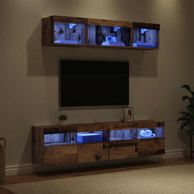 TV Stand for TVs up to 70", Old Wood