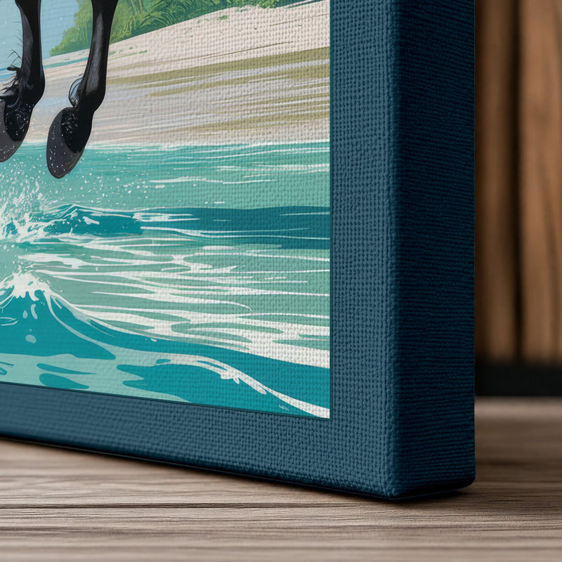 Print, 24x16 - 61.0 x 40.6 cm, Teal Border