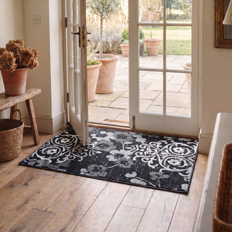 Tapis floral Bronti Performance, Rectangle 2 pi 6 po x 4 pi