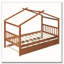 Lit en bois avec lit gigogne simple-121788101