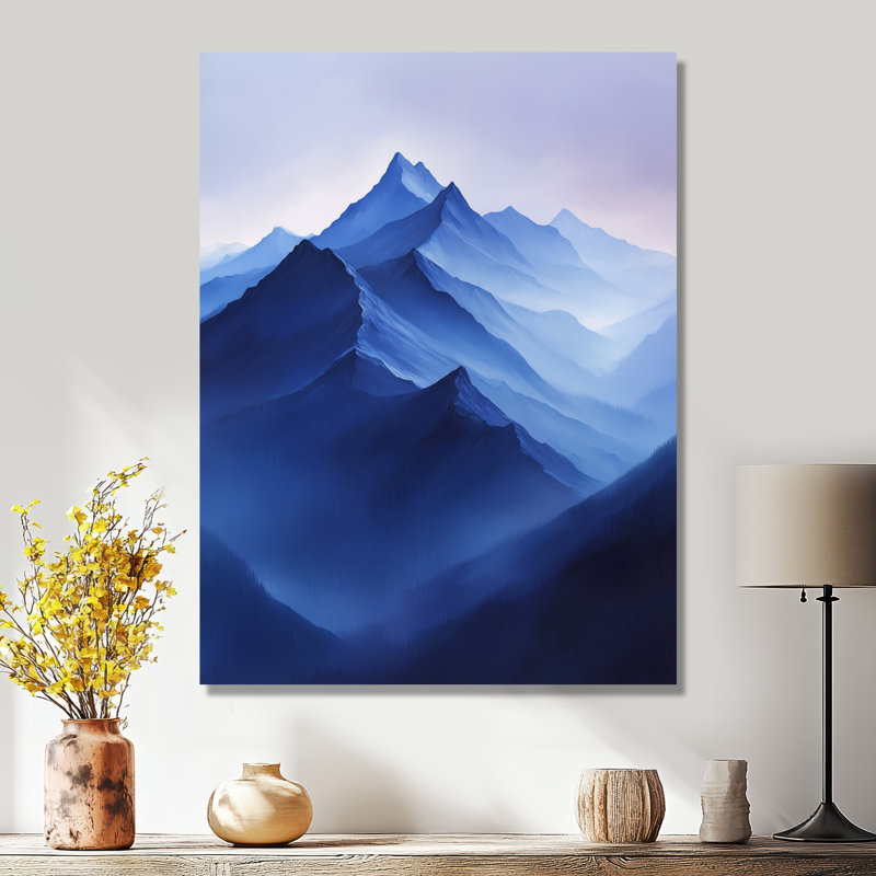 Graycelynn Alaska Snow Capped Summit at Twilight I - Alaska, reproduction d'art sur toile encadrée, H 44 po x l 34 po