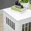 Table de bout avec cage triple pour chien Pawhut