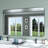 60 in. W * 36 in. H Rectangular Aluminum Framed Wall Bathroom Vanity Mirror in Black-71730945-71730952