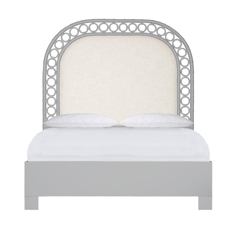 Solana Platform Bed, Queen, Light Gray