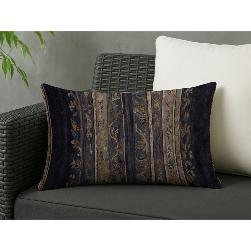 Coussin décoratif intérieur et extérieur Modern, Mauve du sud-ouest, Rectangle H 20 po x l 14 po