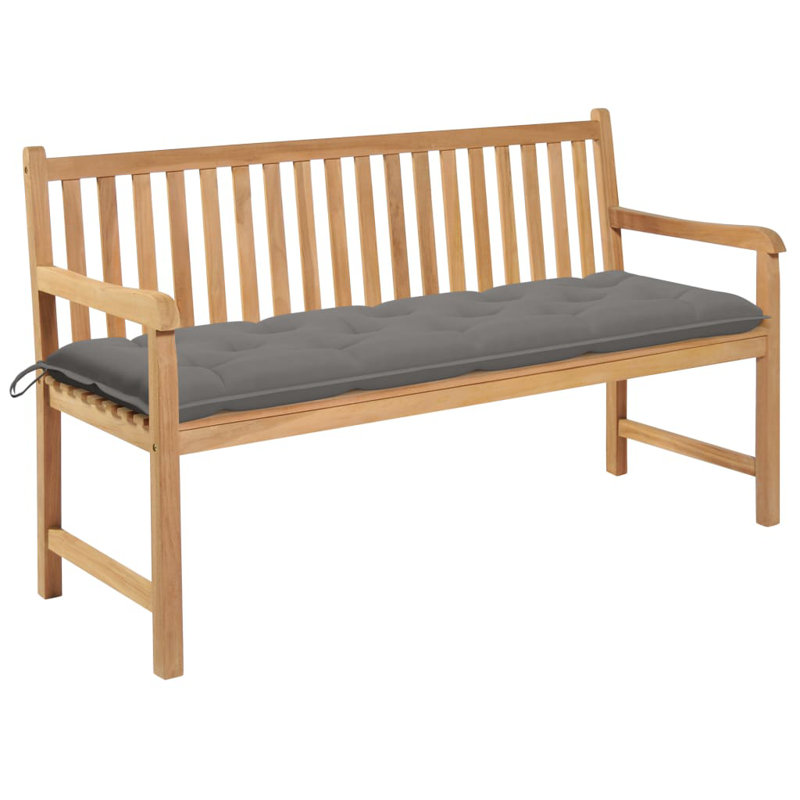 Banc de jardin en teck Jolette, Vert