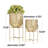 Alodee 2 Piece Metal Indoor Outdoor Planter with Removable Stand Set-321280555