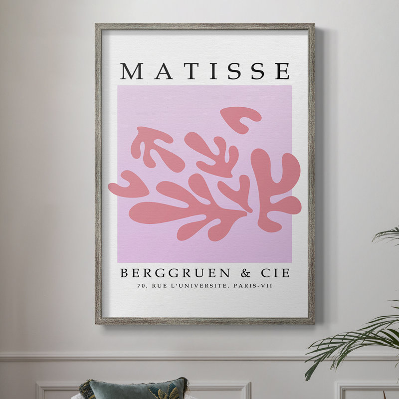 Matisse CECXLII, reproduction d'art encadrée - bois massif, H 15 po x l 12 po