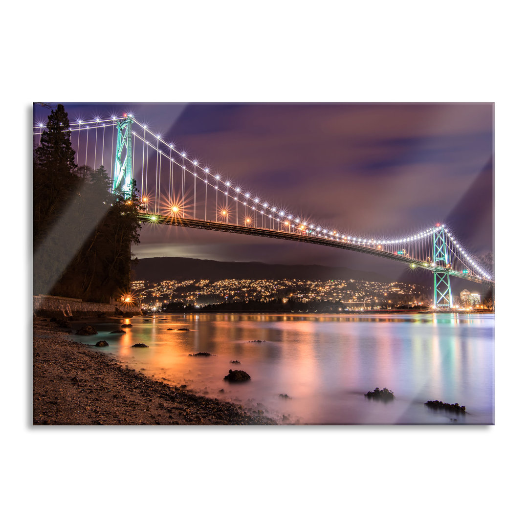 Glasbild Lions Gate Bridge in Vancouver