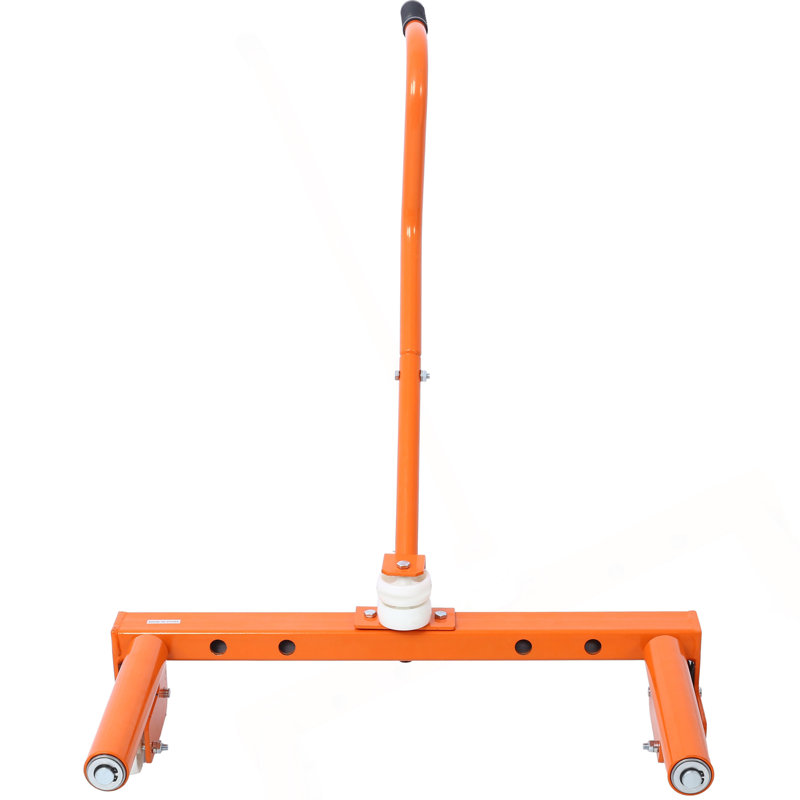 Chariot à roulettes robuste et réglable pour atelier, garage, orange