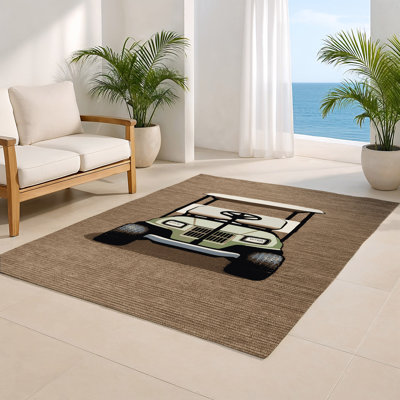 Tapis intérieur et extérieur beige Transport