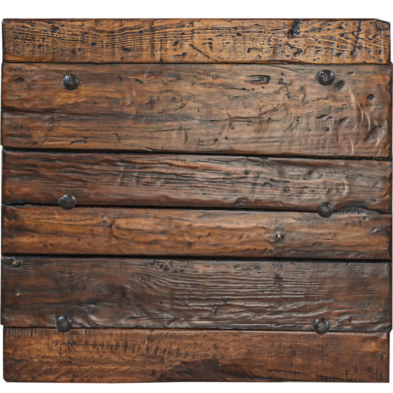 Table de bout à piédestal en bois massif de 24 po Gregoris