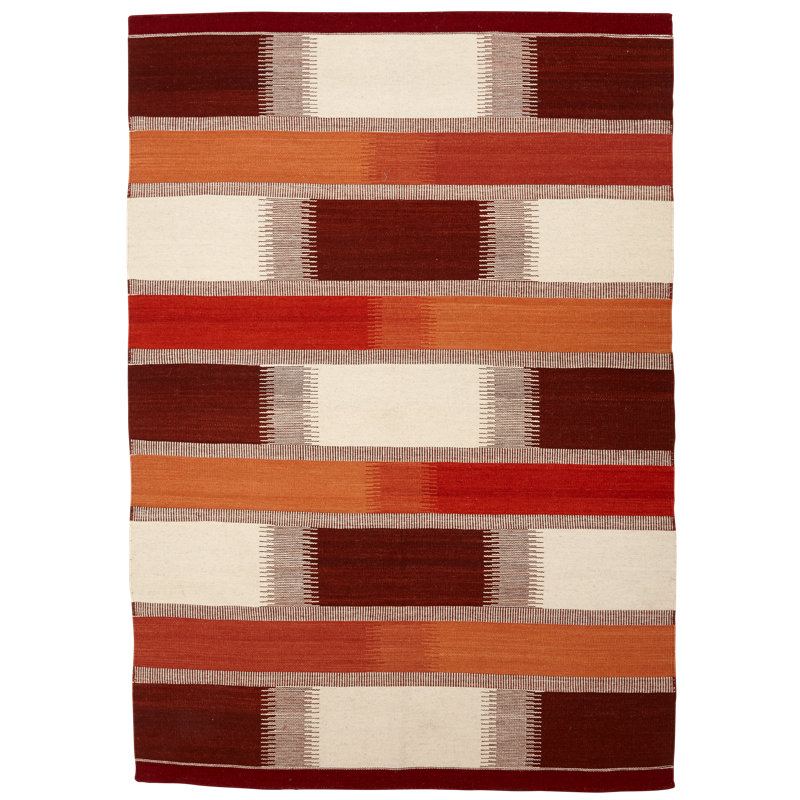 Tyrell Geometric Wool Hand Woven Area Rug, Rectangle 140 x 200cm