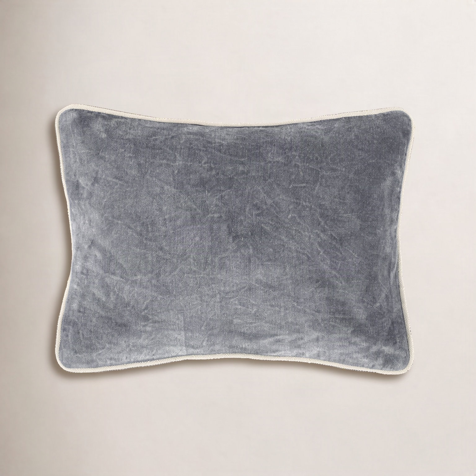Goodall Cotton Throw Pillow, Square 18", Dark Gray