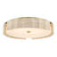 Plafonnier encastré, 24 po, or, verre opale gravé-1218932203